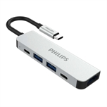 Hub Philips SWV6115G 5 in 1 USB C to HDMI+USB+PD