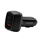 Tẩu sạc nhanh dùng trên ô tô Philips DLP2557 Max Output 65W 2PD+1QC Car charger